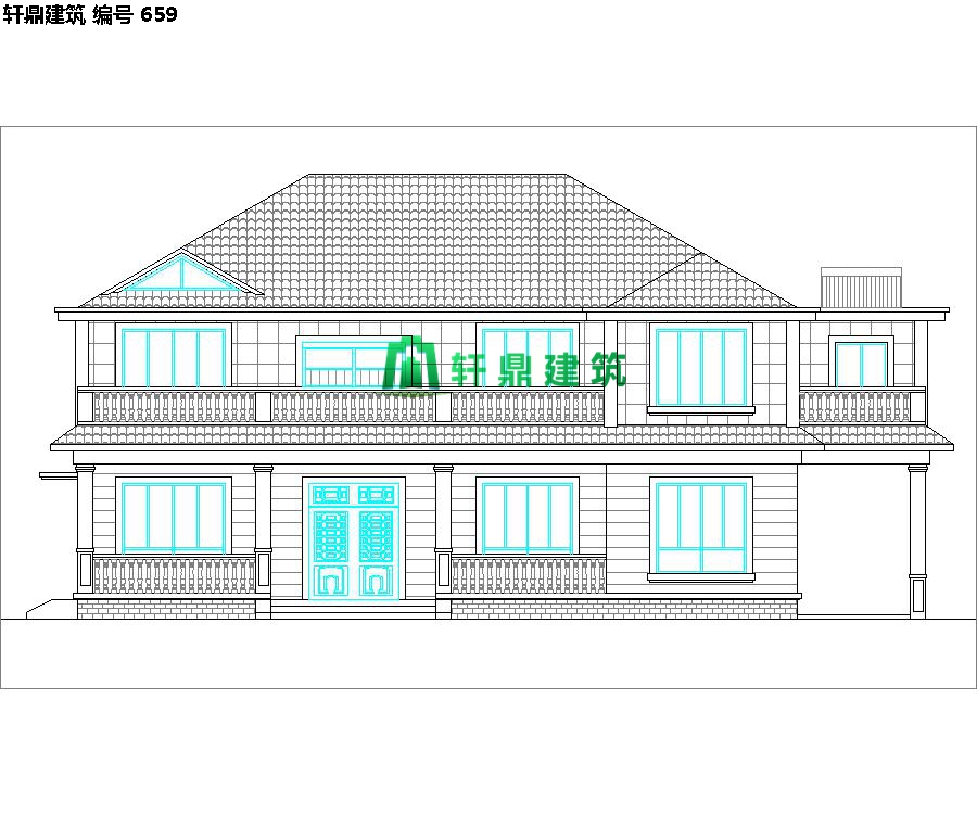 清新小二层自建别墅设计施工图01.jpg 清新小二层自建别墅设计施工图01.jpg