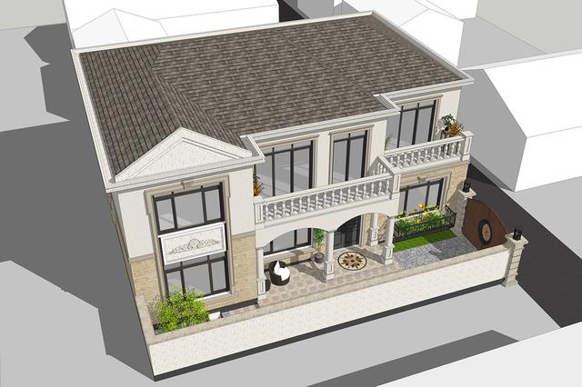 欧式别墅二层建筑设计 欧式别墅二层建筑设计