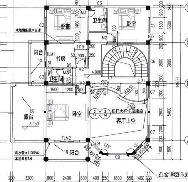 农村复式三层建筑设计图纸 农村复式三层建筑设计图纸