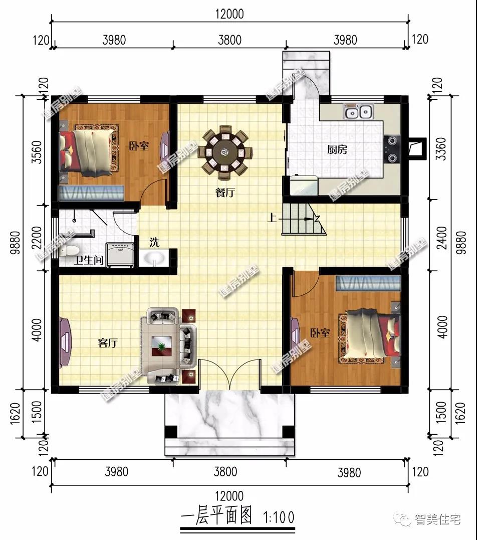 2�׿���120ƽ�������ҵı���