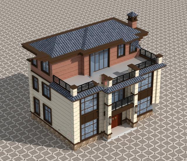 三层的中式别墅 三层的中式别墅