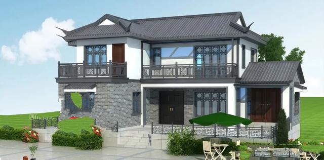 两层新中式别墅 两层新中式别墅