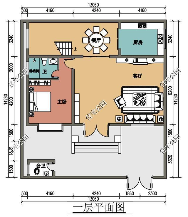三层简欧式住宅 三层简欧式住宅