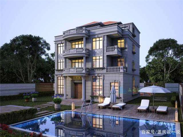 三层半豪华欧式风格别墅设计 三层半豪华欧式风格别墅设计