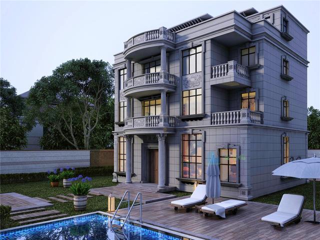 三层半豪华欧式风格别墅设计 三层半豪华欧式风格别墅设计