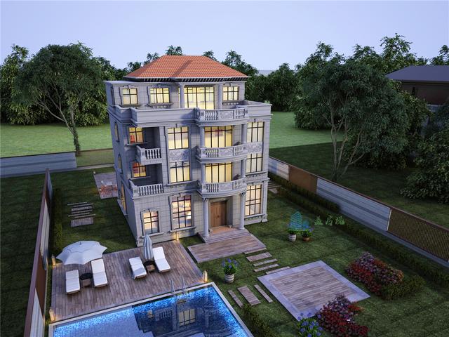 三层半豪华欧式风格别墅设计 三层半豪华欧式风格别墅设计