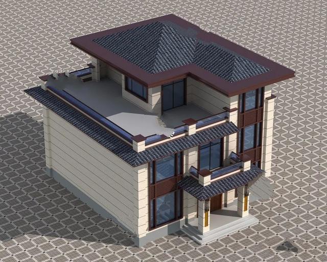 新中式乡村别墅的设计 新中式乡村别墅的设计