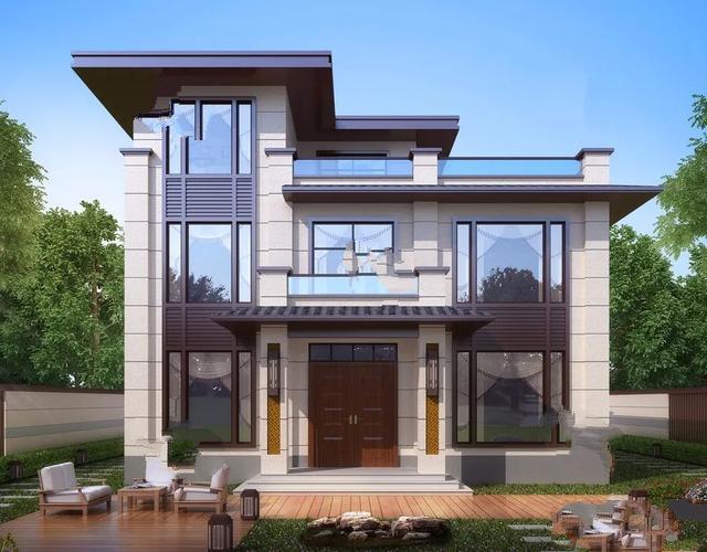 新中式乡村别墅的设计 新中式乡村别墅的设计