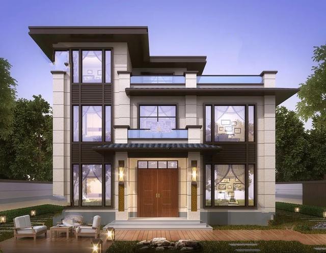 新中式乡村别墅的设计 新中式乡村别墅的设计