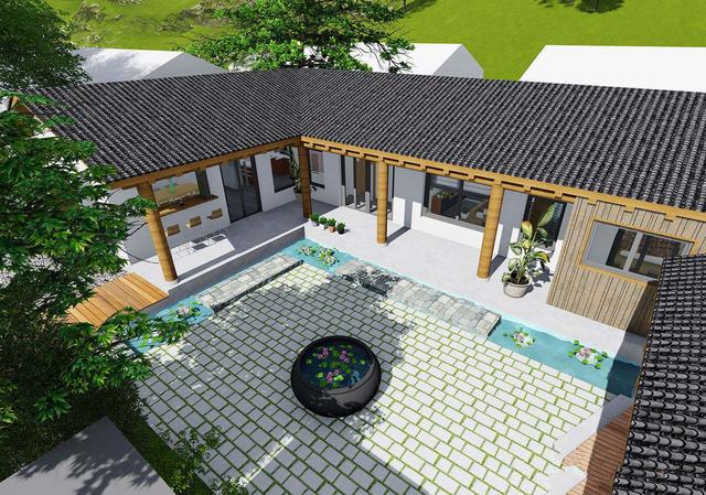 中式四合院别墅设计 中式四合院别墅设计