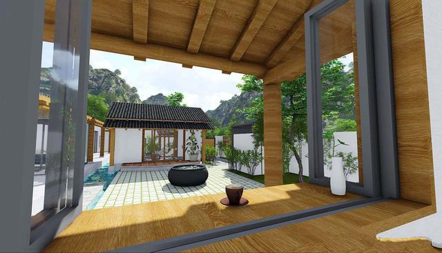 中式四合院别墅设计 中式四合院别墅设计