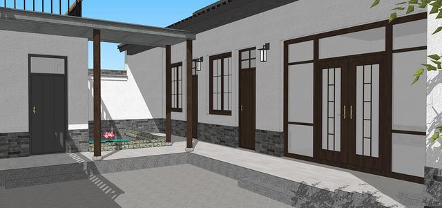 中式四合院别墅设计 中式四合院别墅设计