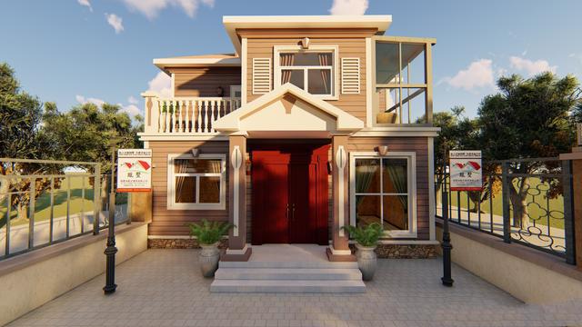 农村两层自建房屋 农村两层自建房屋