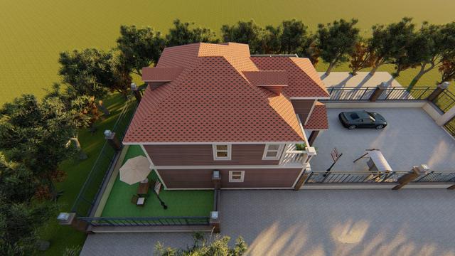 农村两层自建房屋 农村两层自建房屋