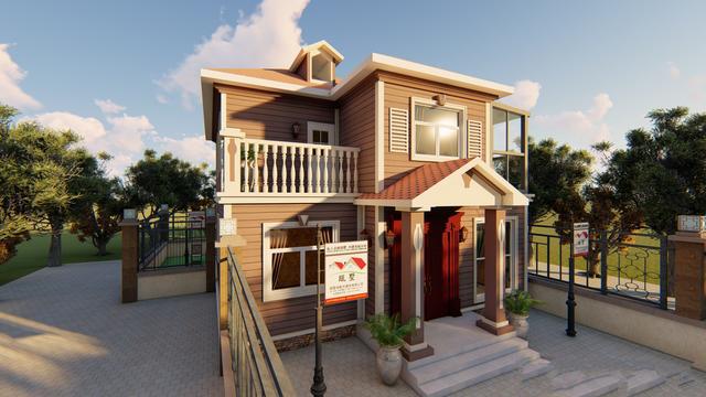 农村两层自建房屋 农村两层自建房屋