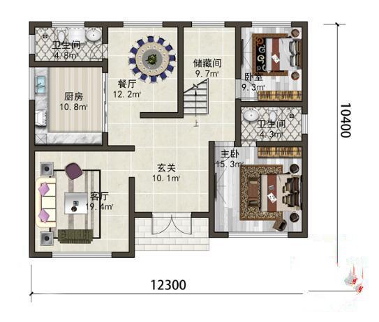 农村两层的小别墅 农村两层的小别墅