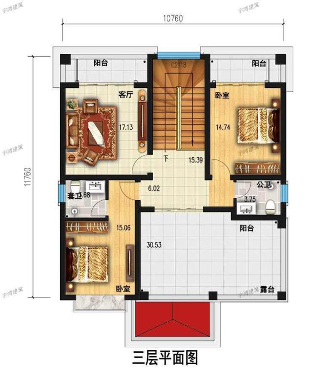 3层豪华的自建别墅设计图 3层豪华的自建别墅设计图