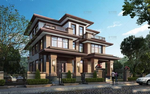 三层新中式双拼别墅 三层新中式双拼别墅