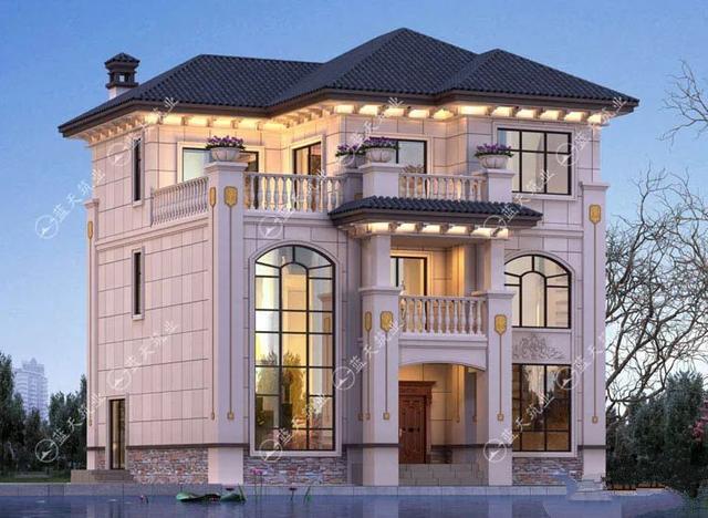 三层欧式农村自建房设计图 三层欧式农村自建房设计图