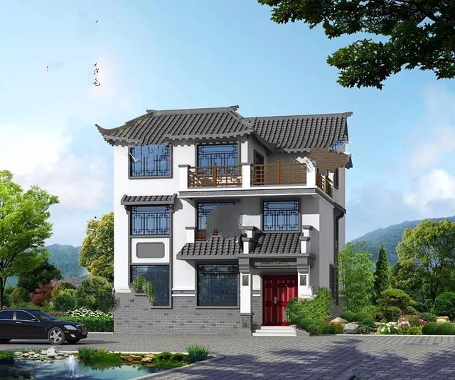 中式设计的别墅 中式设计的别墅