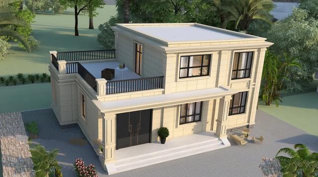 平顶简欧别墅 平顶简欧别墅