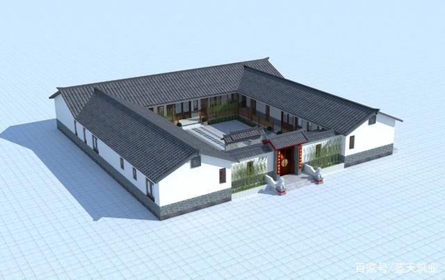 中式四合院自建别墅原创设计图纸 中式四合院自建别墅原创设计图纸