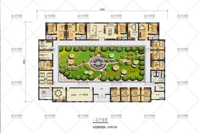 农村中式四合院别墅设计 农村中式四合院别墅设计