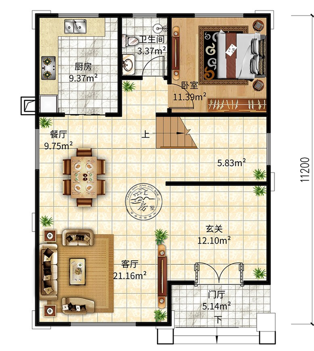 三层的花园田园北欧风别墅 三层的花园田园北欧风别墅