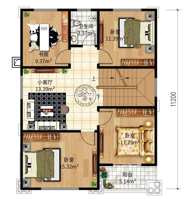 三层的花园田园北欧风别墅 三层的花园田园北欧风别墅