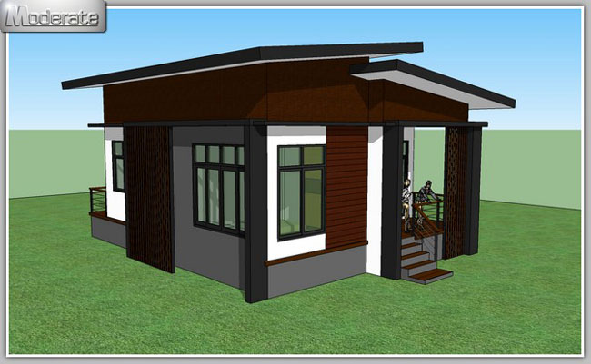 现代农村一层别墅设计 现代农村一层别墅设计