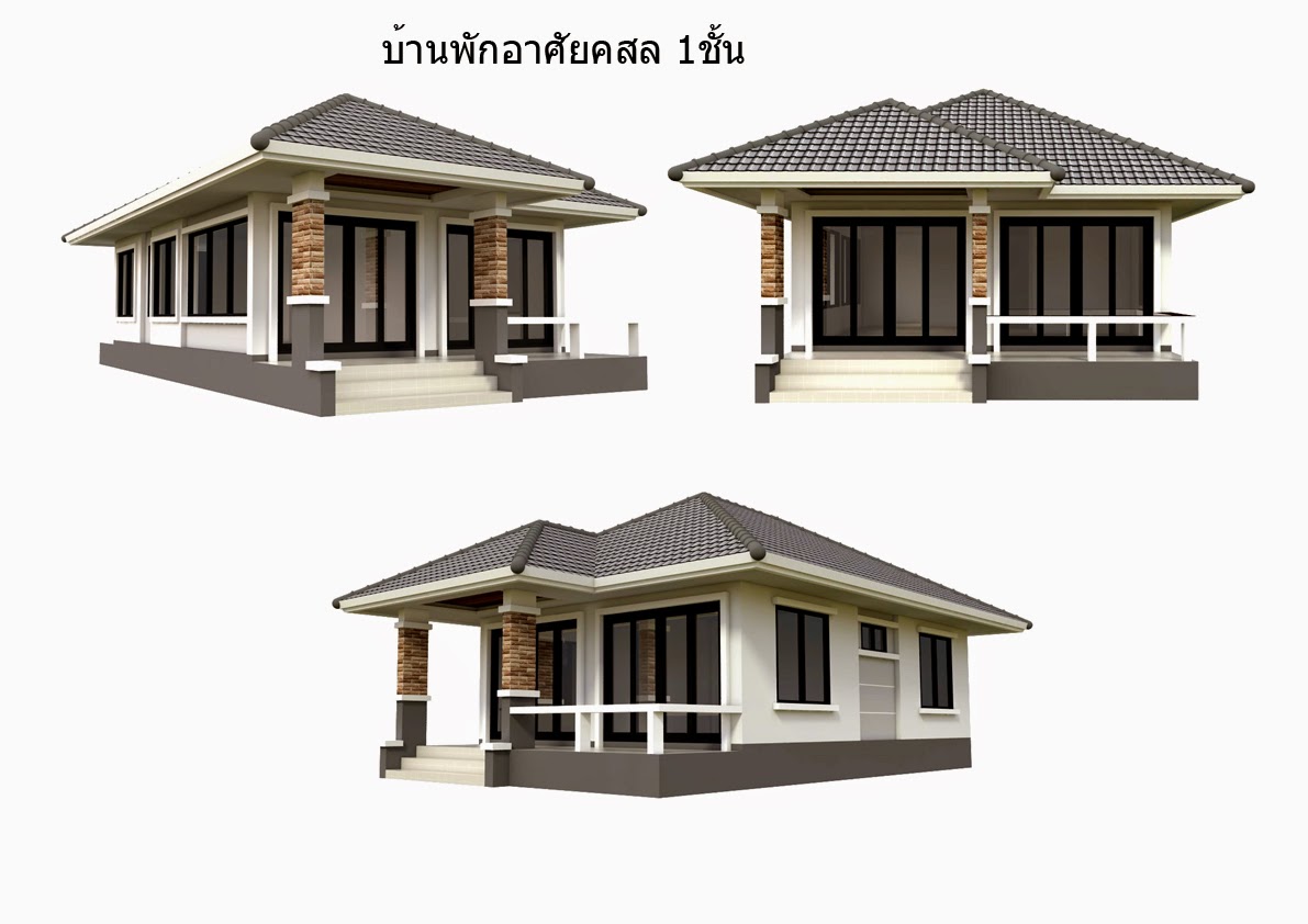 现代农村一层带两间卧室设计的自建房屋 现代农村一层带两间卧室设计的自建房屋