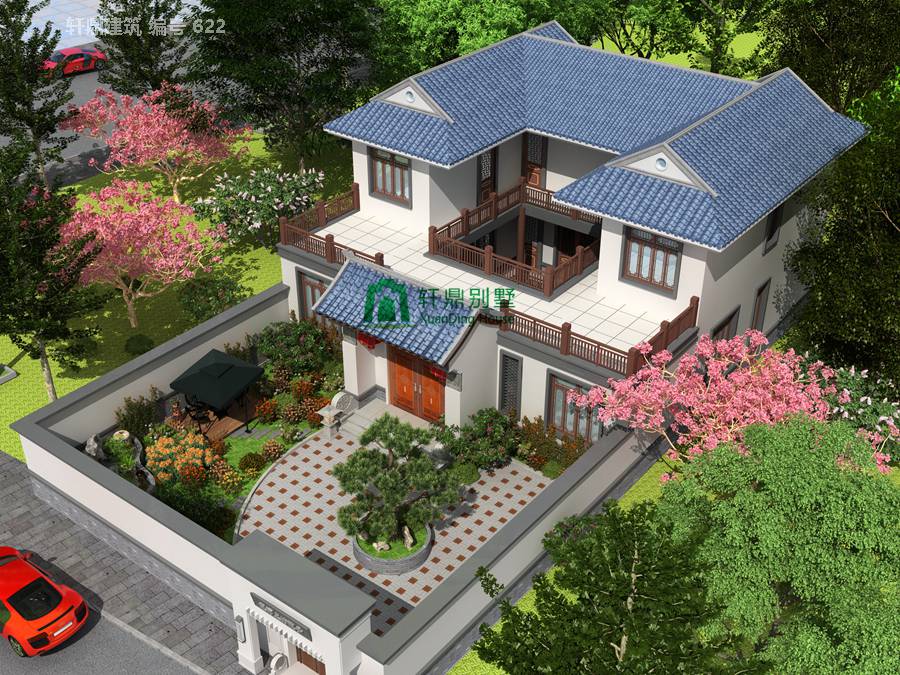 1高端带院中式自建别墅设计图1.jpg 1高端带院中式自建别墅设计图1.jpg