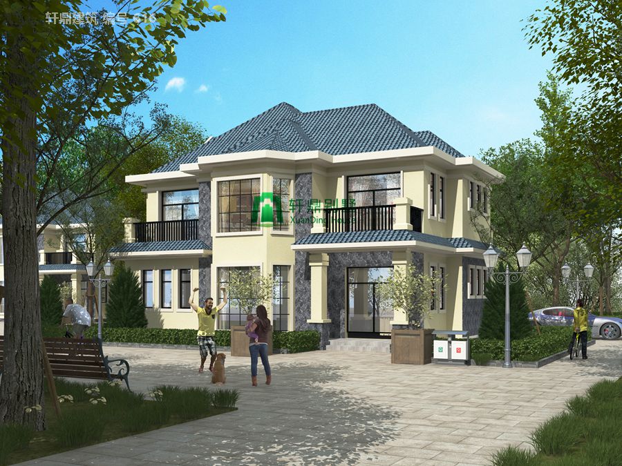 现代精品二层自建别墅设计图1.jpg 现代精品二层自建别墅设计图1.jpg