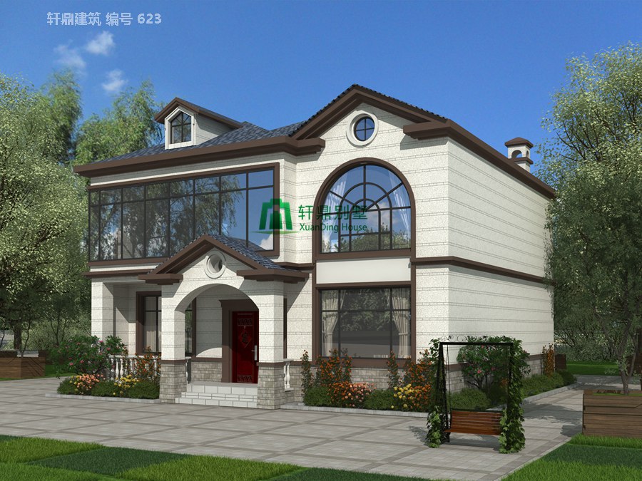 二层田园风格自建别墅设计图施工图2.jpg 二层田园风格自建别墅设计图施工图2.jpg