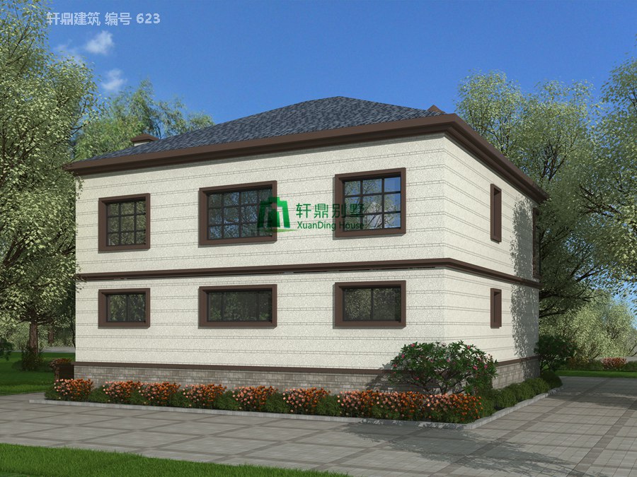 二层田园风格自建别墅设计图施工图3.jpg 二层田园风格自建别墅设计图施工图3.jpg