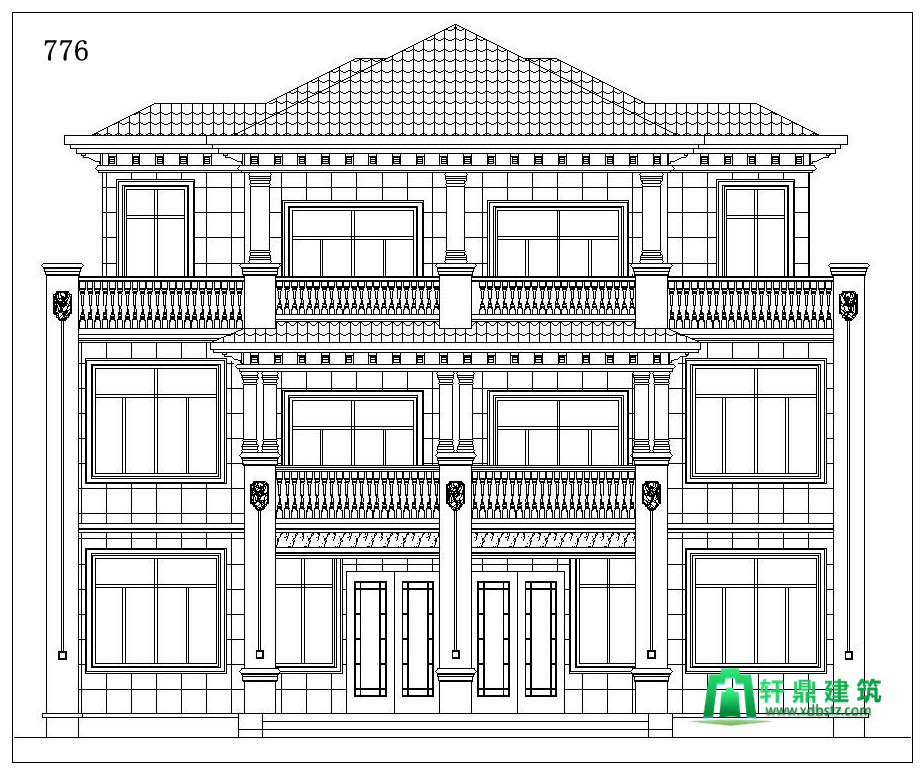 正立面图 正立面图