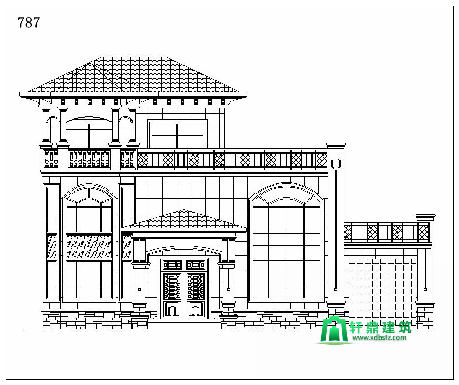 正立面图 正立面图