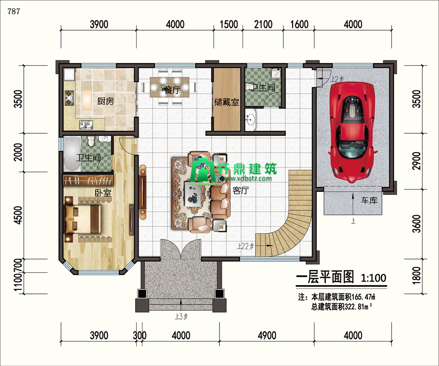 一层平面图 一层平面图