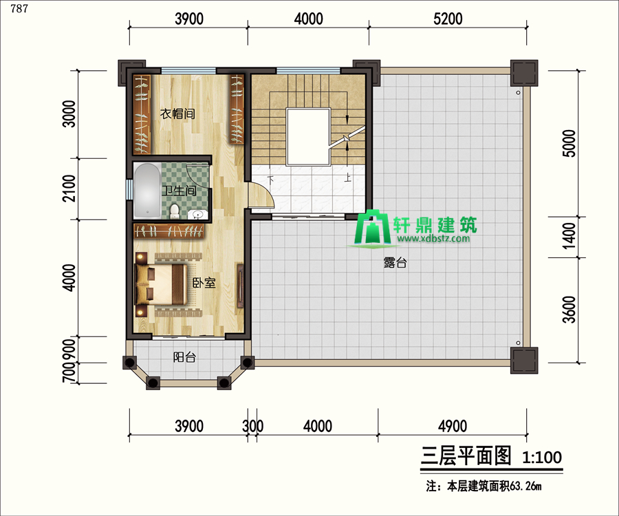 三层平面图 三层平面图
