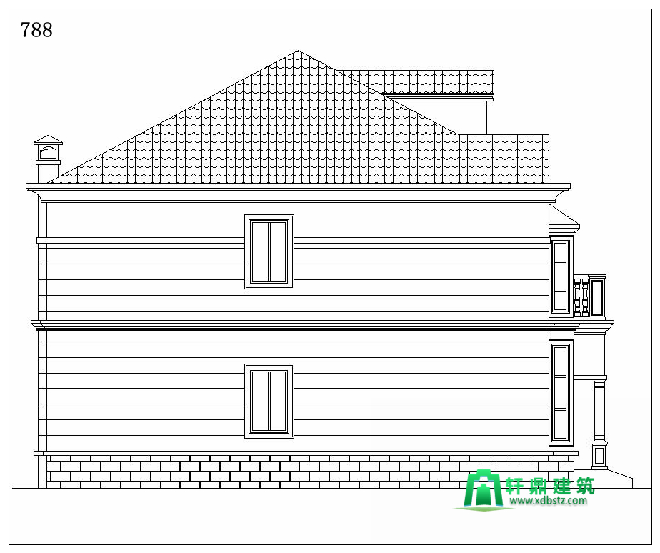 左立面图 左立面图