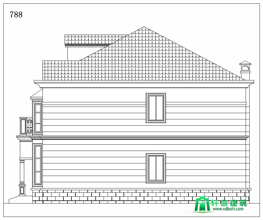 右立面图 右立面图