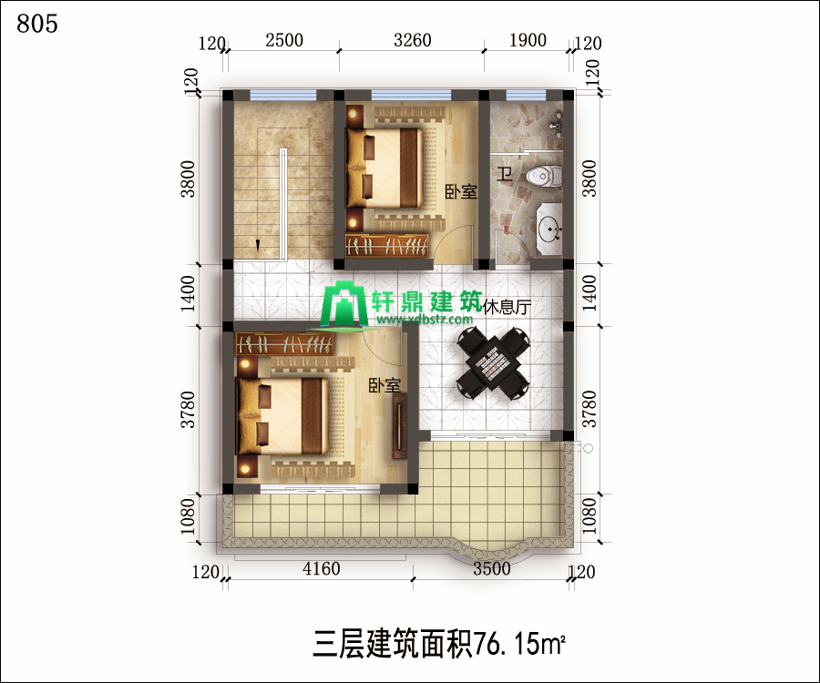 三层平面图 三层平面图