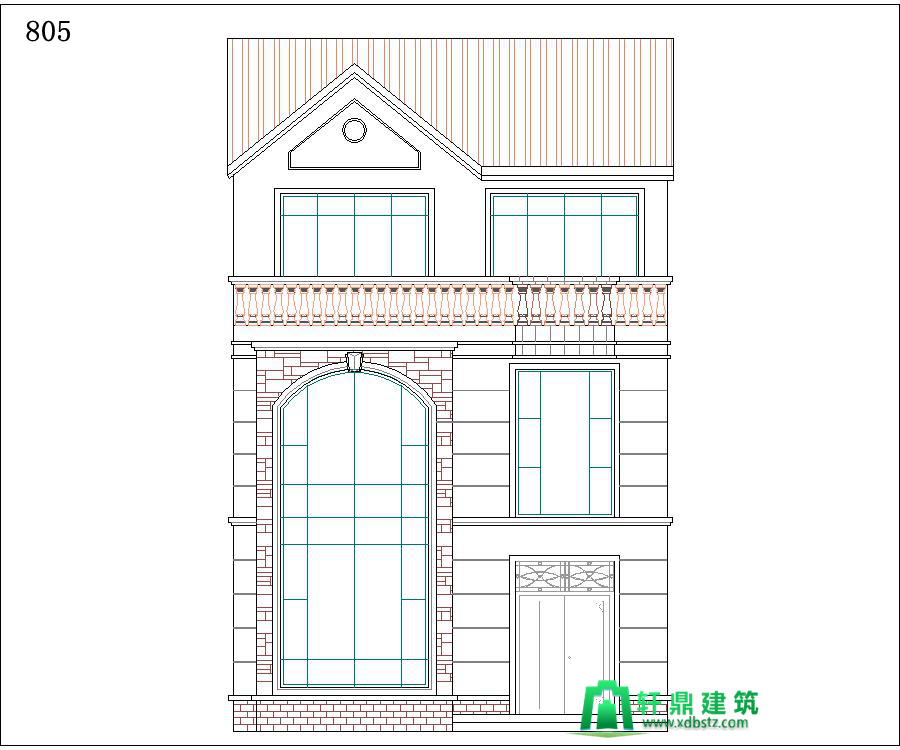 正立面图 正立面图