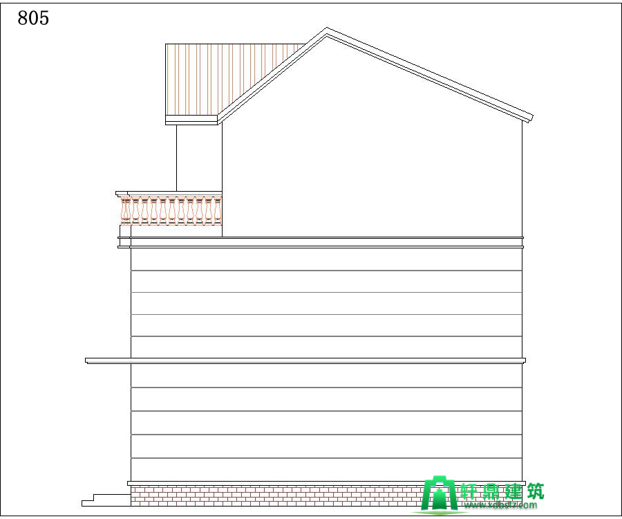 右立面图 右立面图
