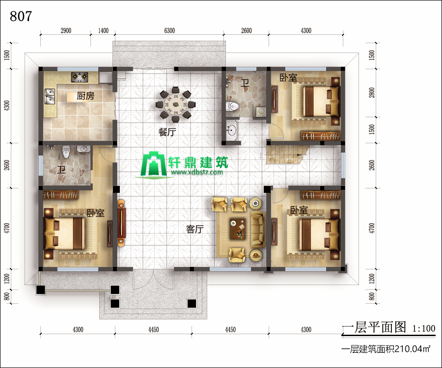 一层平面图 一层平面图