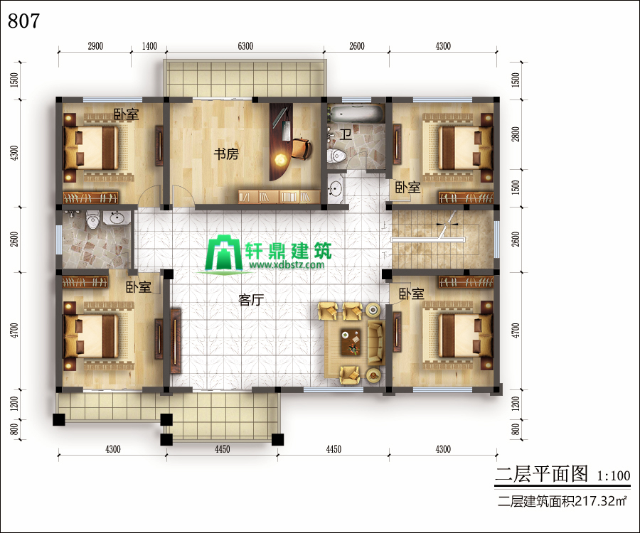 二层平面图 二层平面图