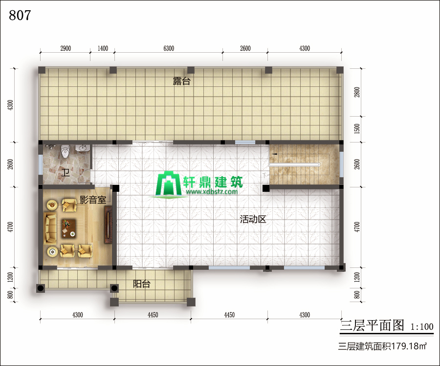 三层平面图 三层平面图