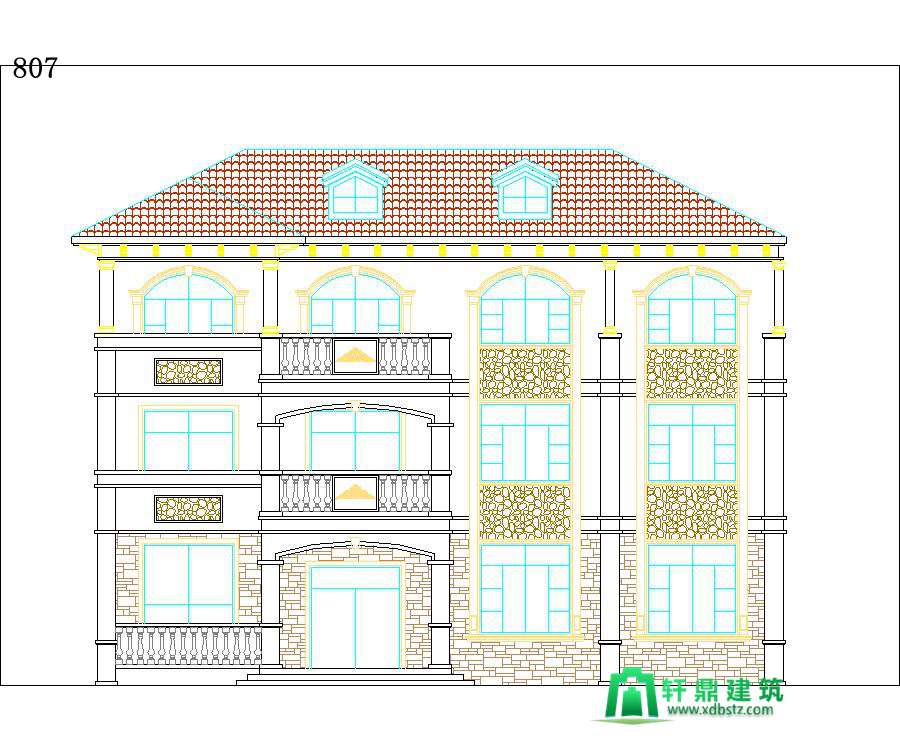 正立面图 正立面图