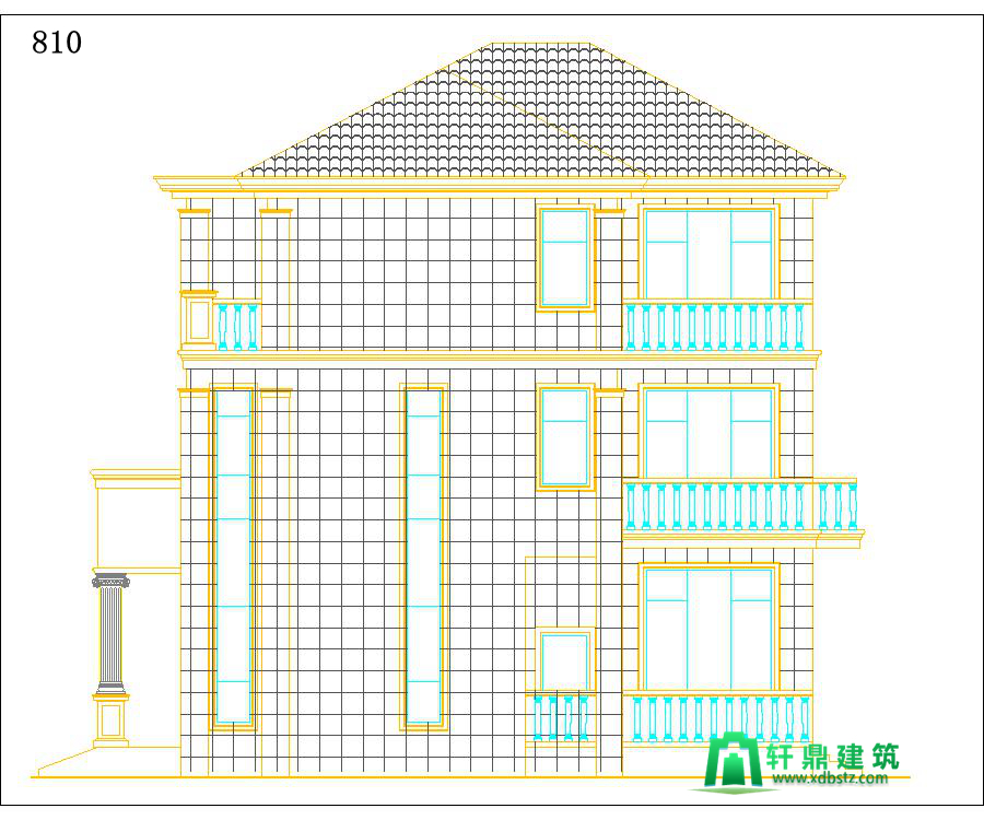右立面图 右立面图