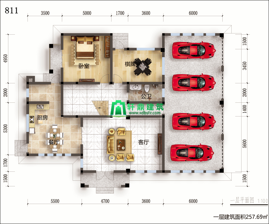 一层平面图 一层平面图